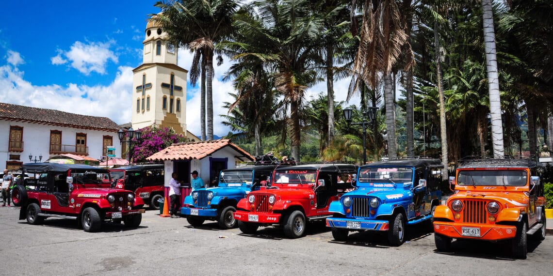 Vervoer met Jeeps naar Valle de Cocora