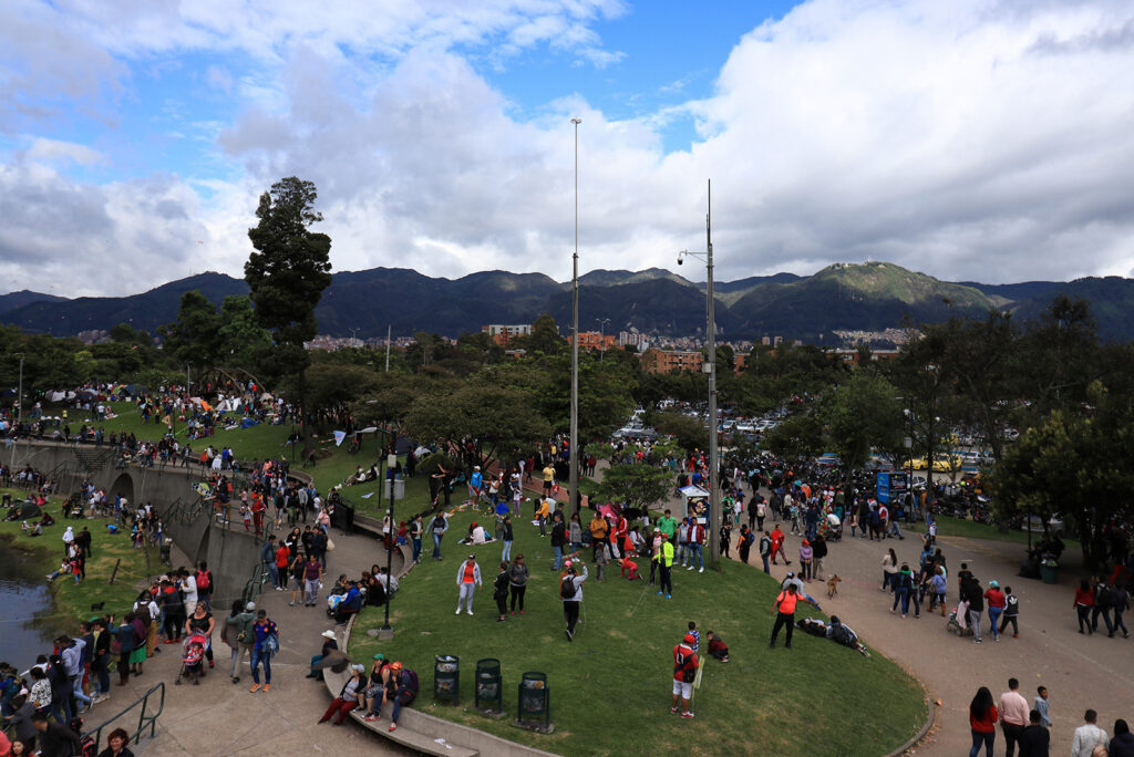 park bezoek in Bogota