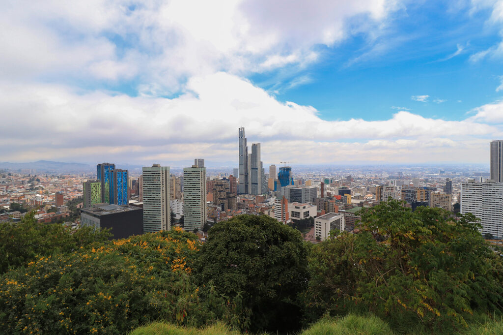 Uitzicht op Bogota
