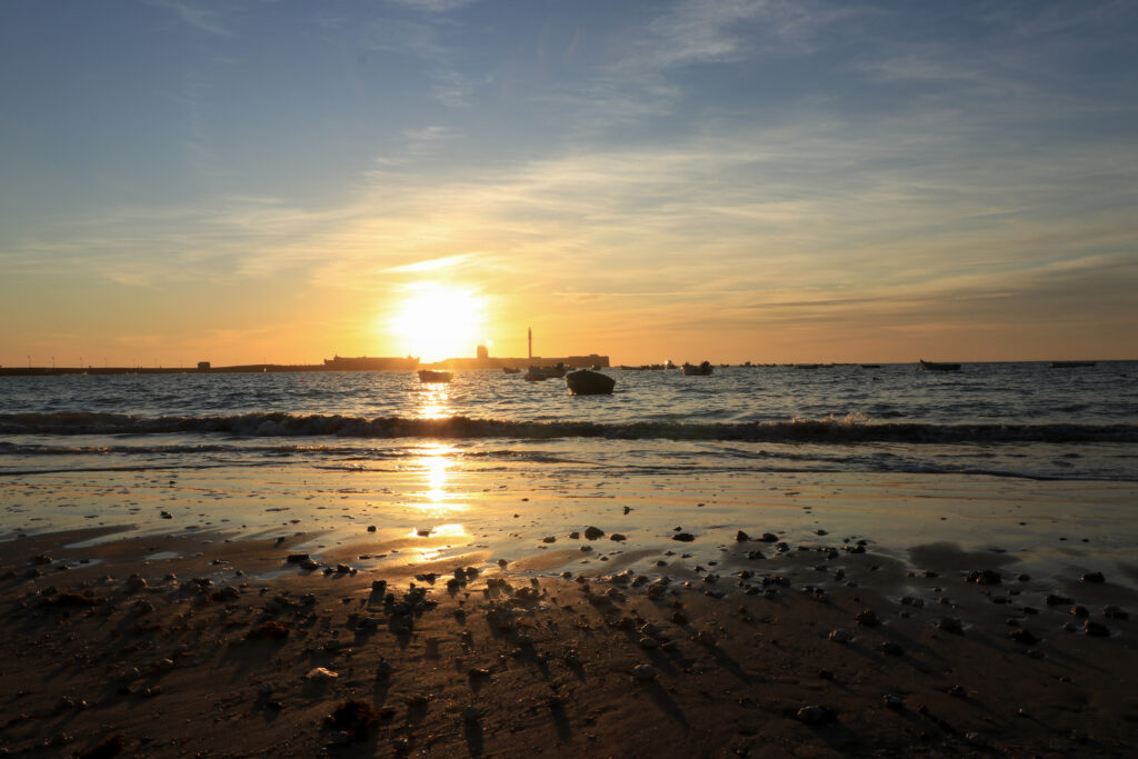 Sevilla strand zonsondergang