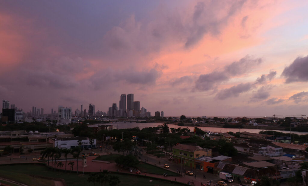 uitzicht vanaf fort cartagena